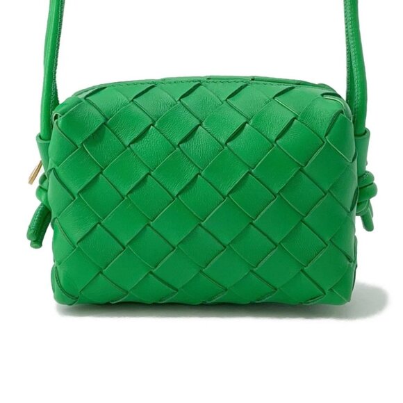 Bottega Veneta Handbags - Bottega Veneta Candy Loop Shoulder Bag Leather Green 680254